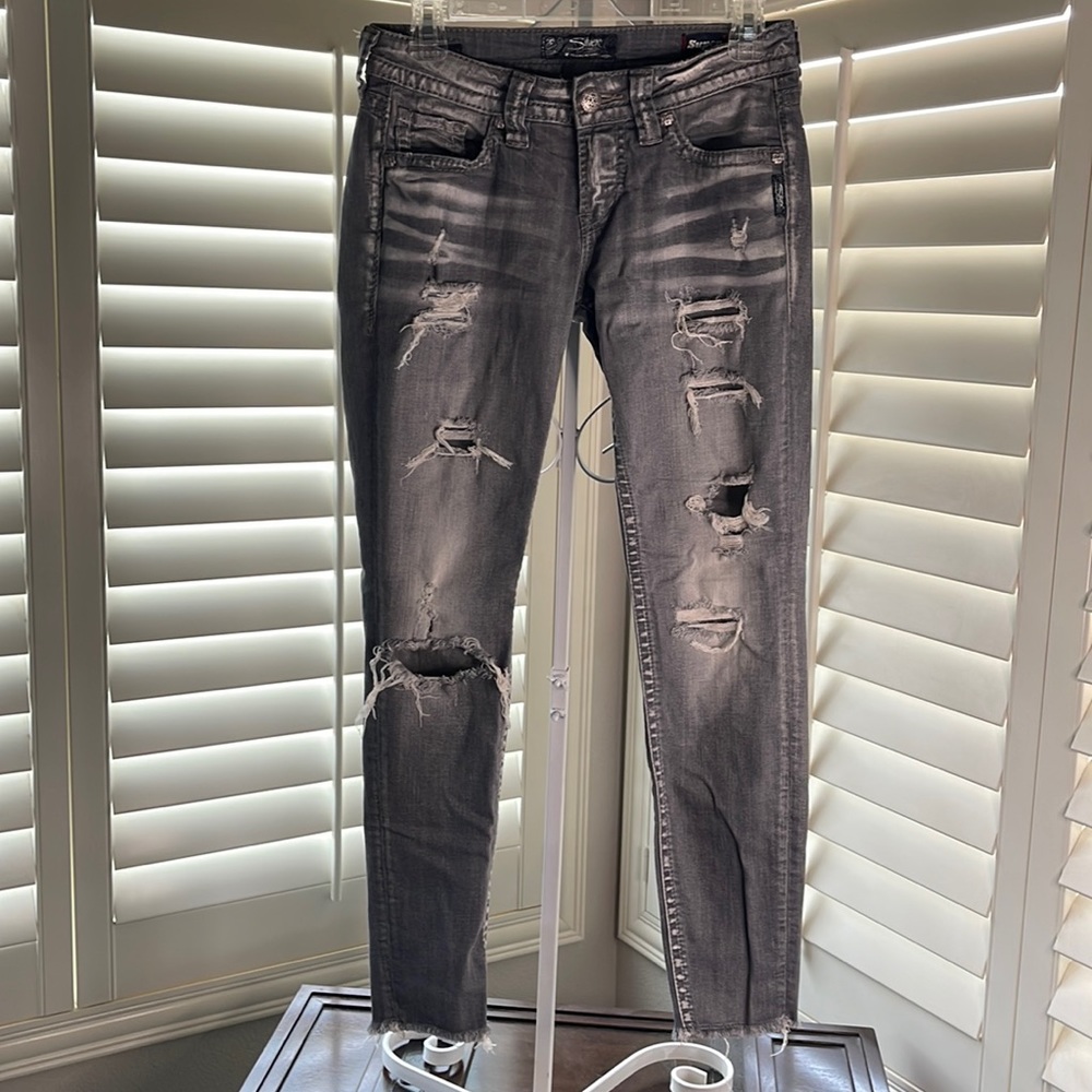 Silver Jeans from Buckle. AIKO SUPER stretch